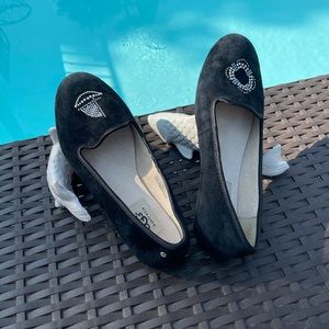 Ugg navy suede flats